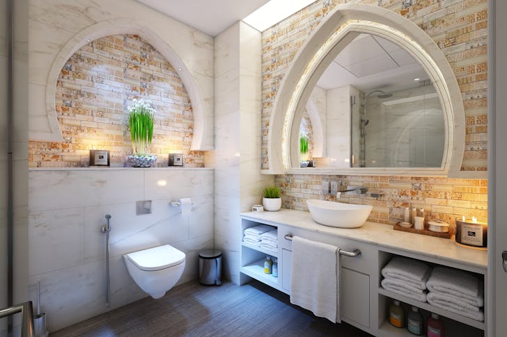 clean bathroom