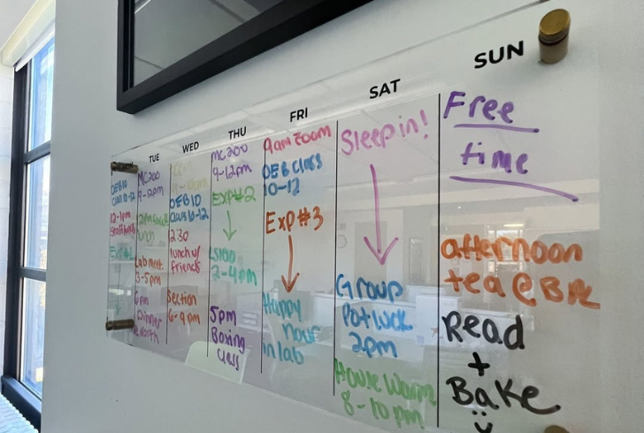 Acrylic Dry-Erase Calendar